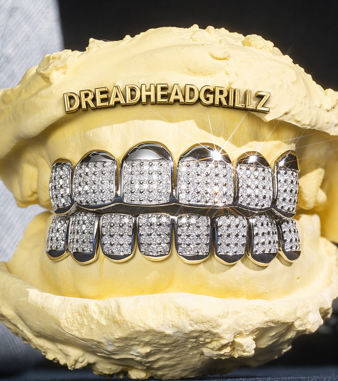 Invisible Princess cut custom Grillz  10 on 10